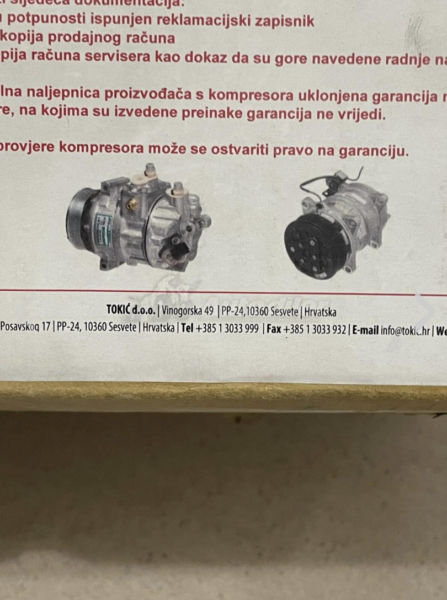 Kompresor klime za Opel (2005) – NOVO