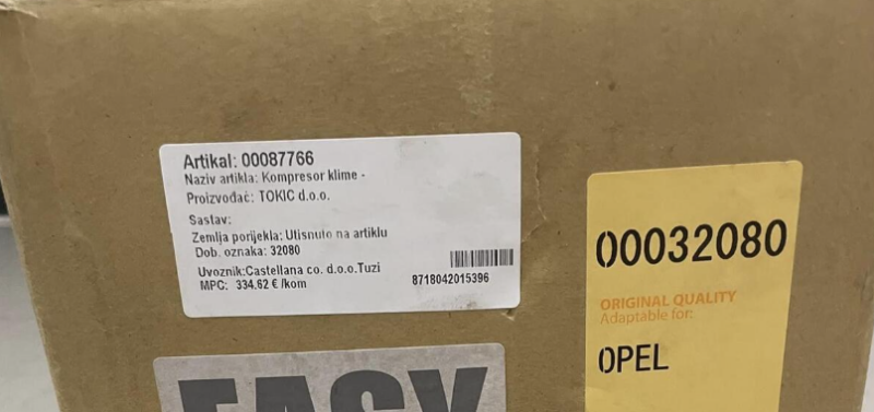 Kompresor klime za Opel (2005) – NOVO