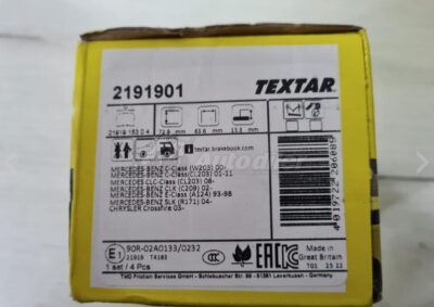 Textar pakne Mercedes C CLC CLK SLK